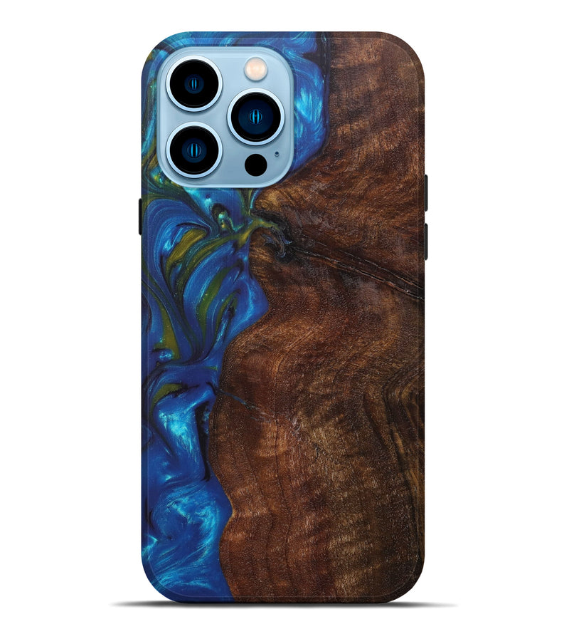 iPhone 14 Pro Max Wood+Resin Live Edge Phone Case - Franka (Artist Pick, 605628)