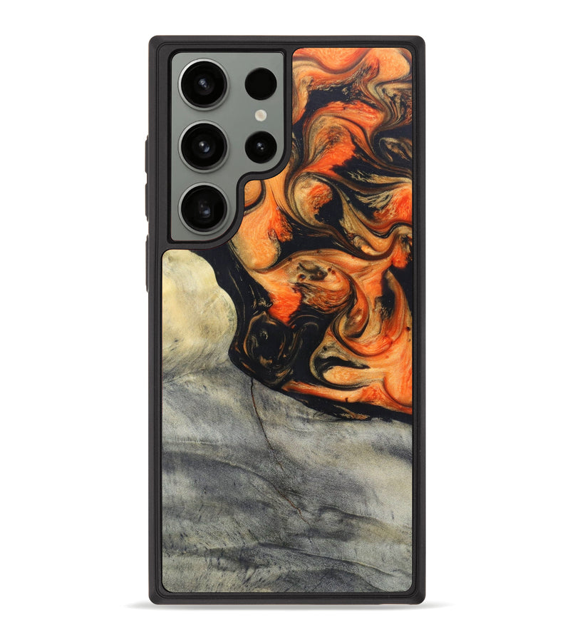 Galaxy S23 Ultra Wood+Resin Phone Case - Junior (Lava, 627363)
