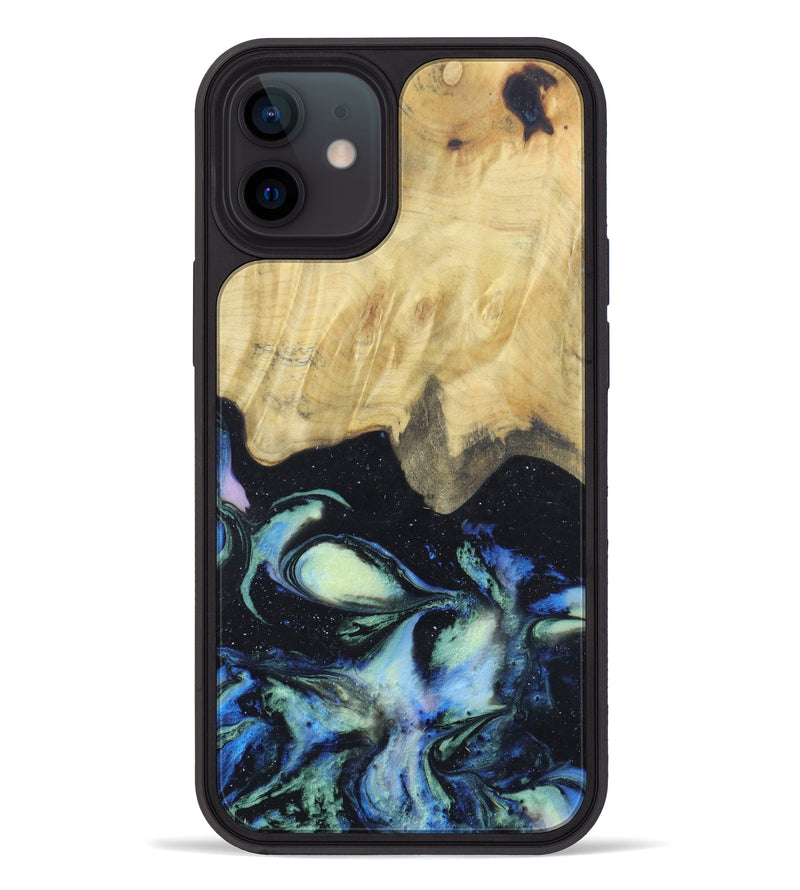 iPhone 12 Wood+Resin Phone Case - Zion (Aurora, 618537)