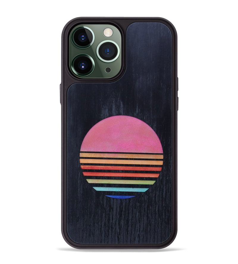 iPhone 13 Pro Max Wood+Resin Phone Case - Emery (Retro, 634439)