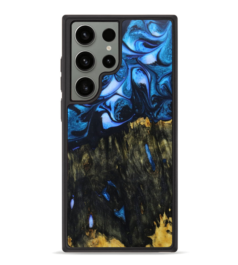 Galaxy S23 Ultra Wood+Resin Phone Case - Dolores (Blue, 638839)