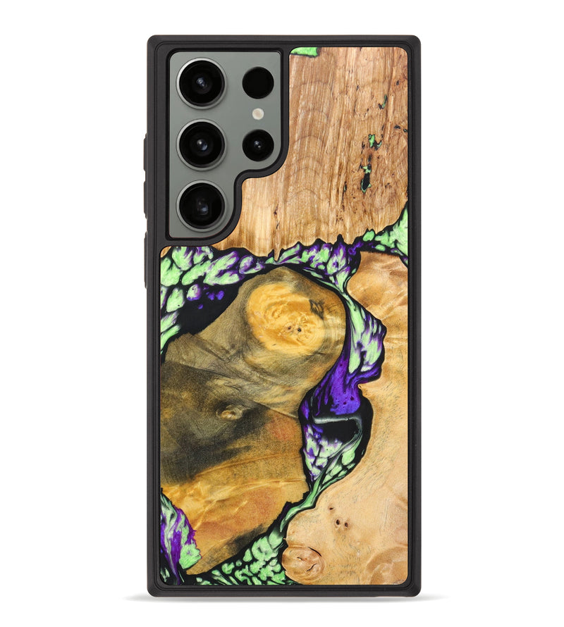 Galaxy S23 Ultra Wood+Resin Phone Case - Brittney (Mosaic, 633523)