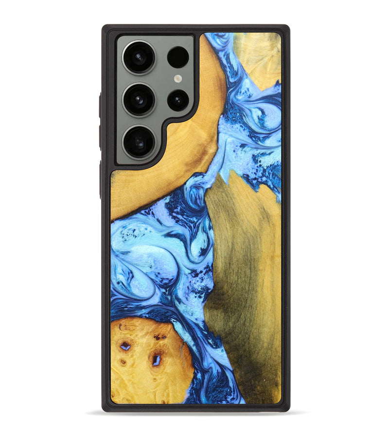 Galaxy S23 Ultra Wood+Resin Phone Case - Brielle (Mosaic, 636760)