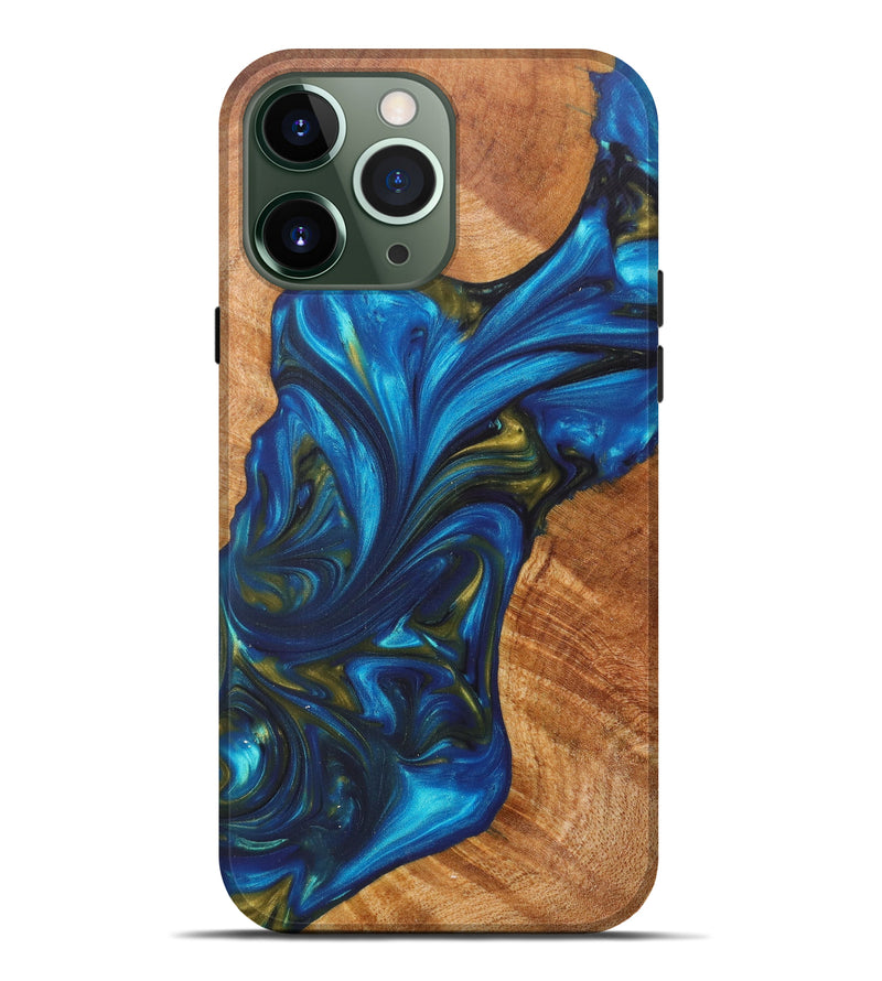 iPhone 13 Pro Max Wood+Resin Live Edge Phone Case - Cassie (Artist Pick, 615824)