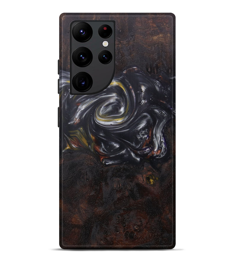 Galaxy S22 Ultra Wood+Resin Live Edge Phone Case - Deloria (Metallic, 597318)