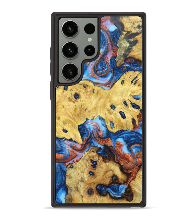 Galaxy S23 Ultra Wood+Resin Phone Case - Dominique (Mosaic, 628113)