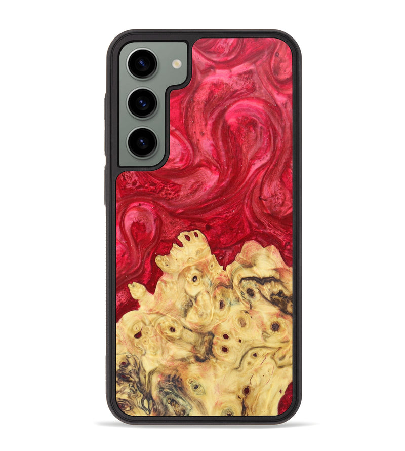 Galaxy S23 Plus Wood+Resin Phone Case - Alyvia (Red, 628824)