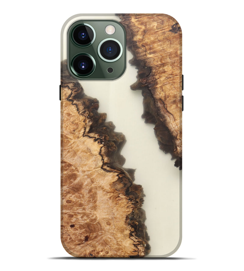 iPhone 13 Pro Max Wood+Resin Live Edge Phone Case - Feodora (Maple Burl, 576815)