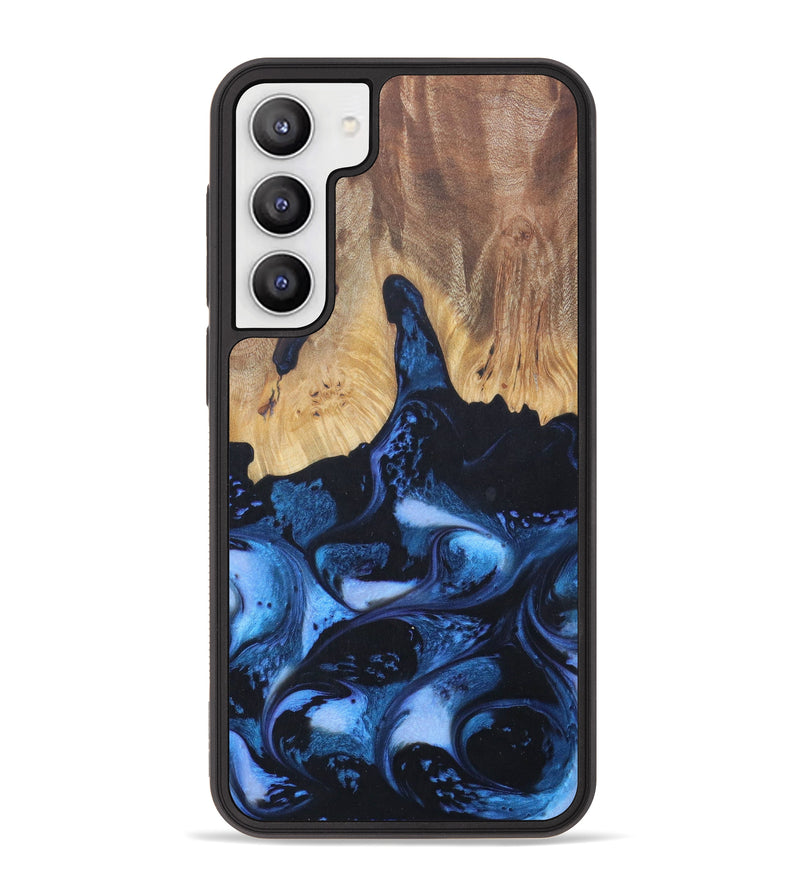 Galaxy S23 Plus Wood+Resin Phone Case - Nairobi (Blue, 621330)