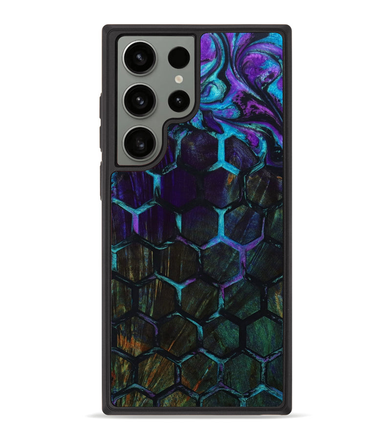 Galaxy S23 Ultra Wood+Resin Phone Case - Brinley (Pattern, 642028)