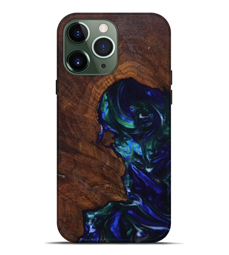 iPhone 13 Pro Max Wood+Resin Live Edge Phone Case - Scott (Artist Pick, 631854)