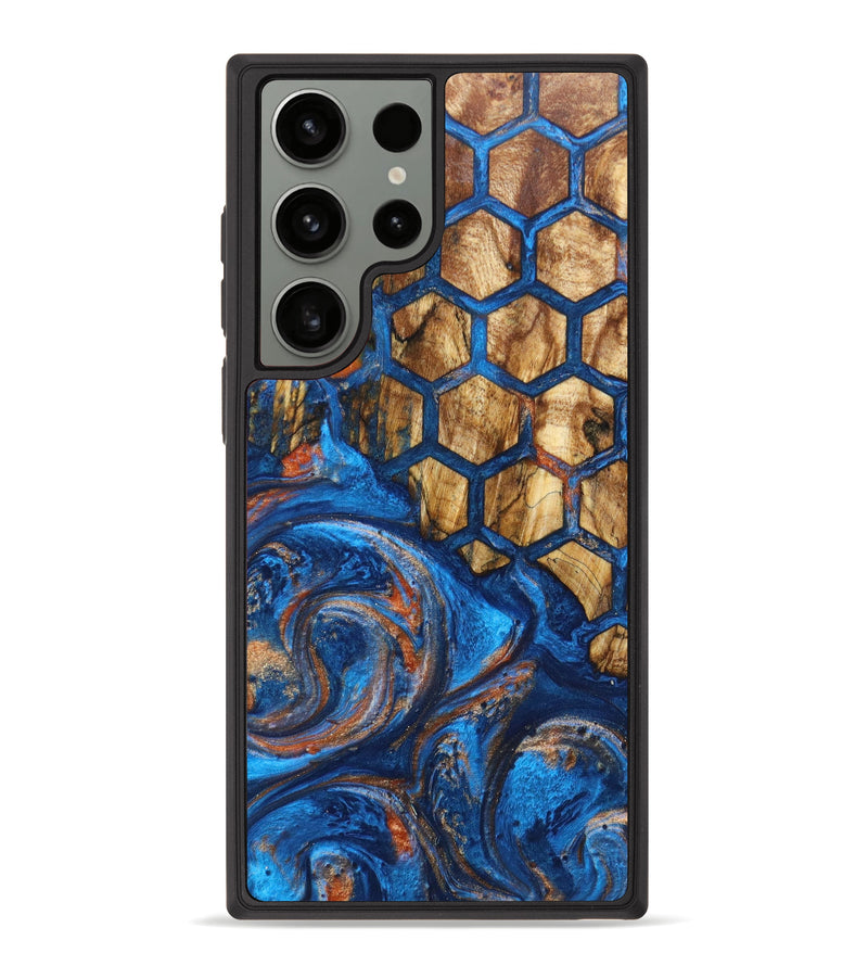 Galaxy S23 Ultra Wood+Resin Phone Case - Layne (Pattern, 628700)