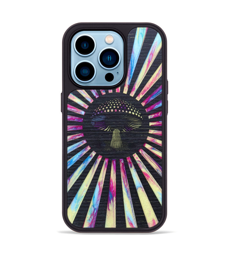 iPhone 14 Pro Wood+Resin Phone Case - Zachary (Retro, 634970)