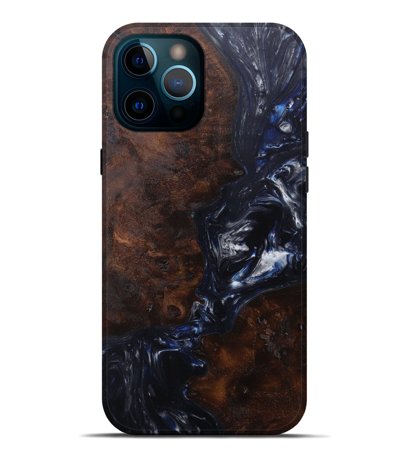 iPhone 12 Pro Max Wood+Resin Live Edge Phone Case - Hoekstra (Metallic, 597320)