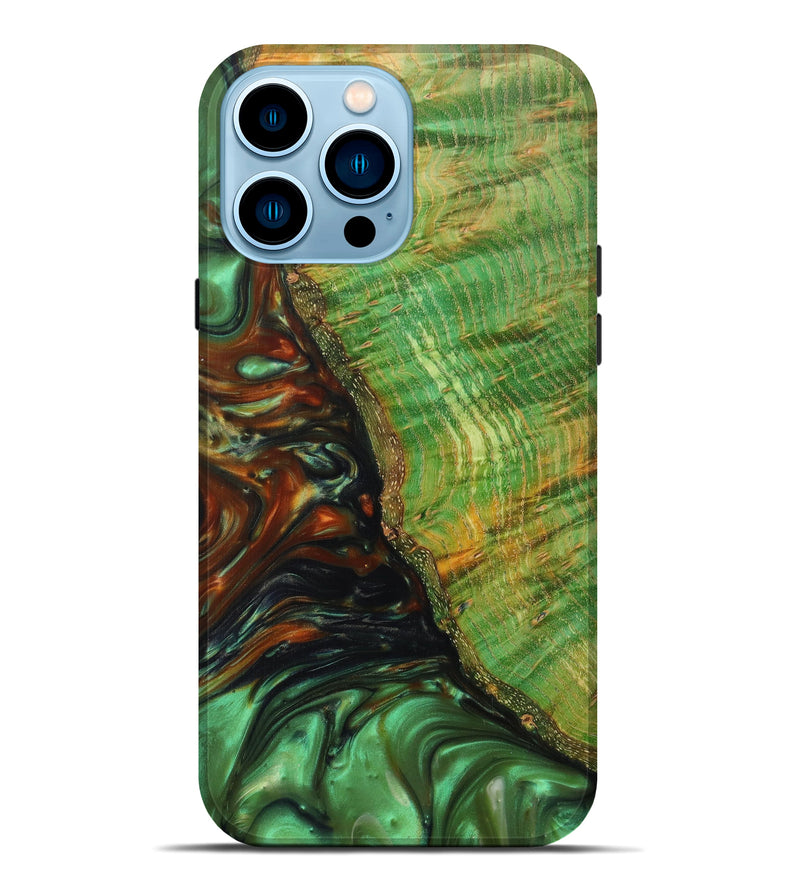 iPhone 14 Pro Max Wood+Resin Live Edge Phone Case - Wiley (Artist Pick, 628497)