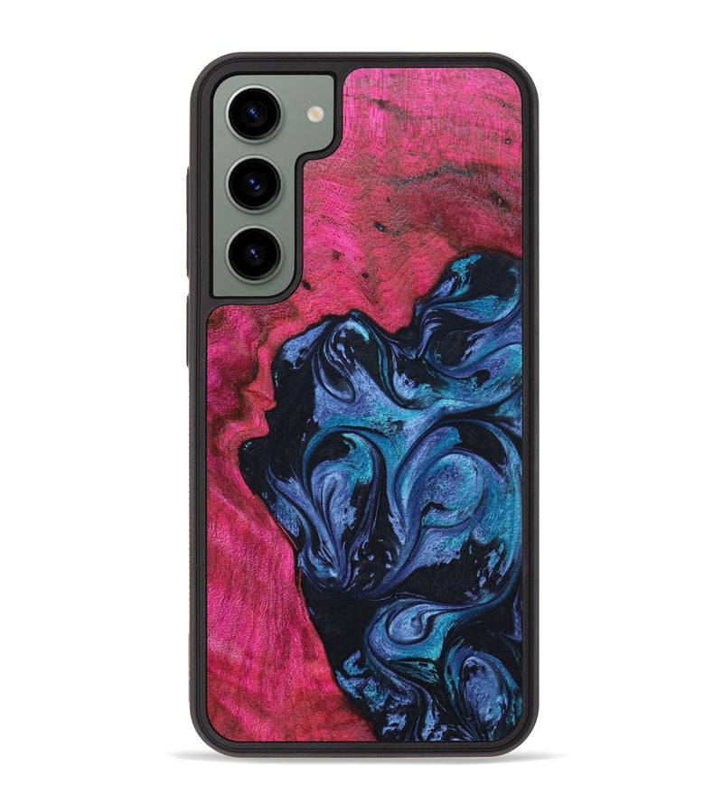 Galaxy S23 Plus Wood+Resin Phone Case - Adrianne (Blue, 631305)