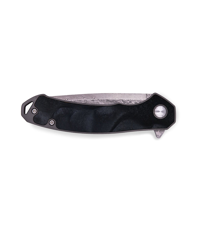 EDC Wood+Resin Pocket Knife - Craig (Black & White, 647266)
