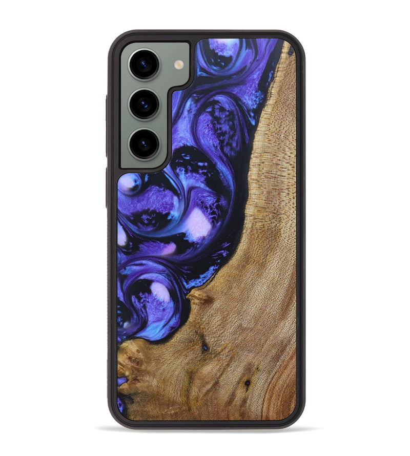Galaxy S23 Plus Wood+Resin Phone Case - Emiliana (Purple, 629218)