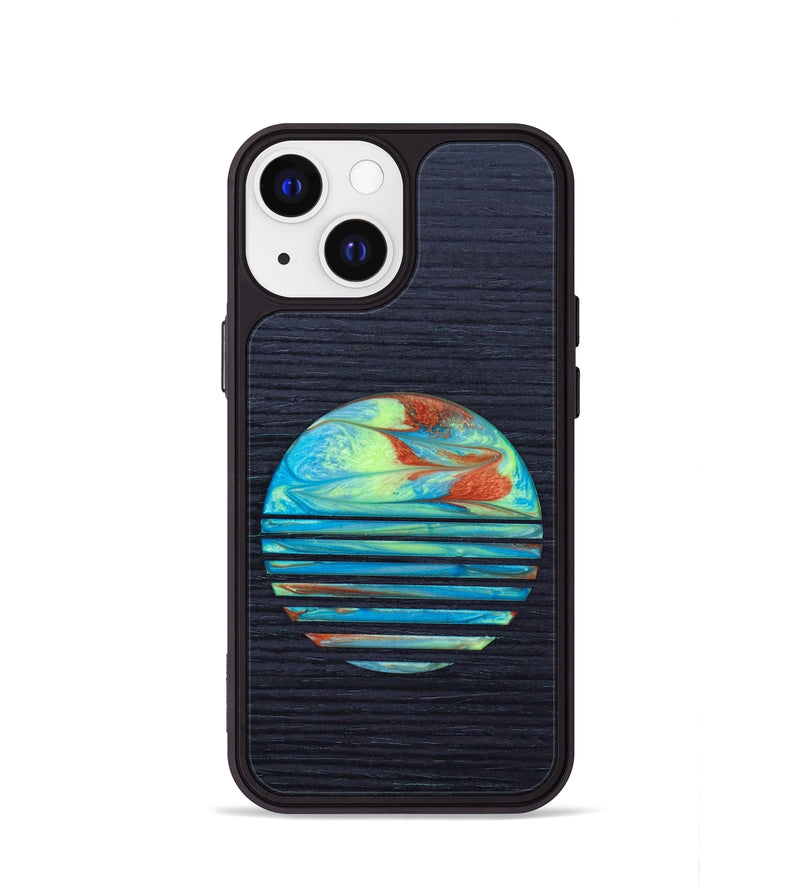 iPhone 13 mini Wood+Resin Phone Case - Jorge (Retro, 634743)