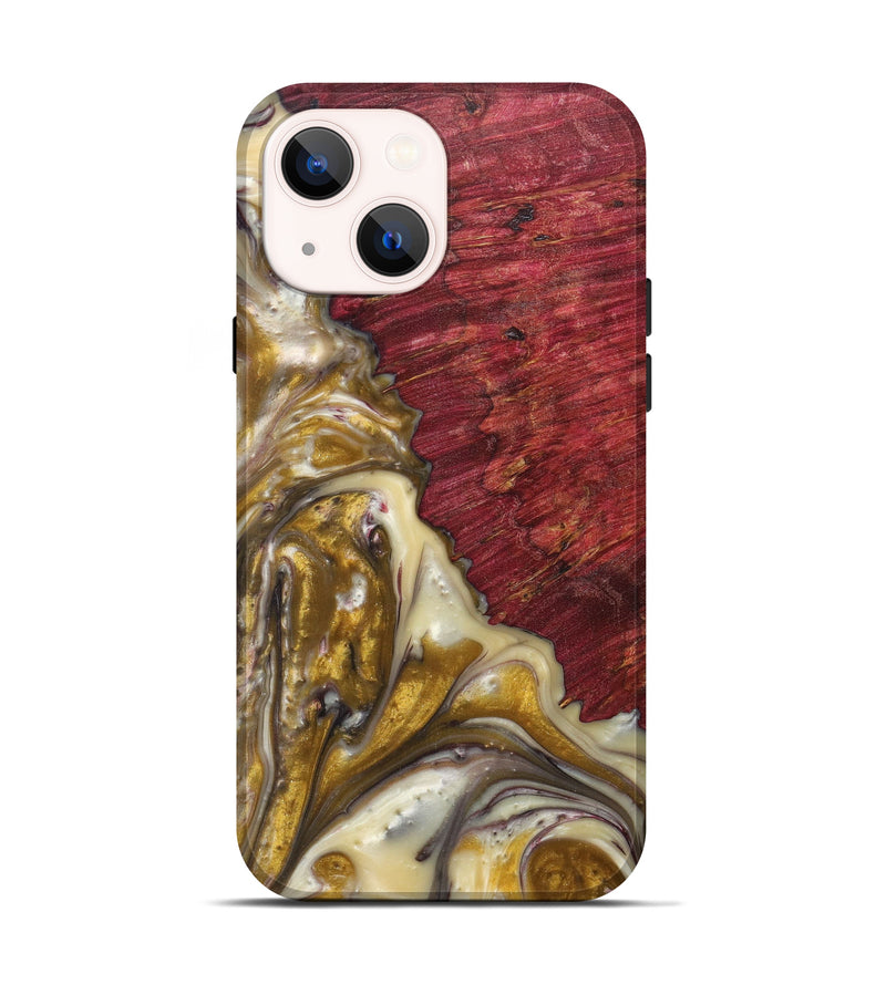 iPhone 13 Wood+Resin Live Edge Phone Case - Felix (Metallic, 615835)
