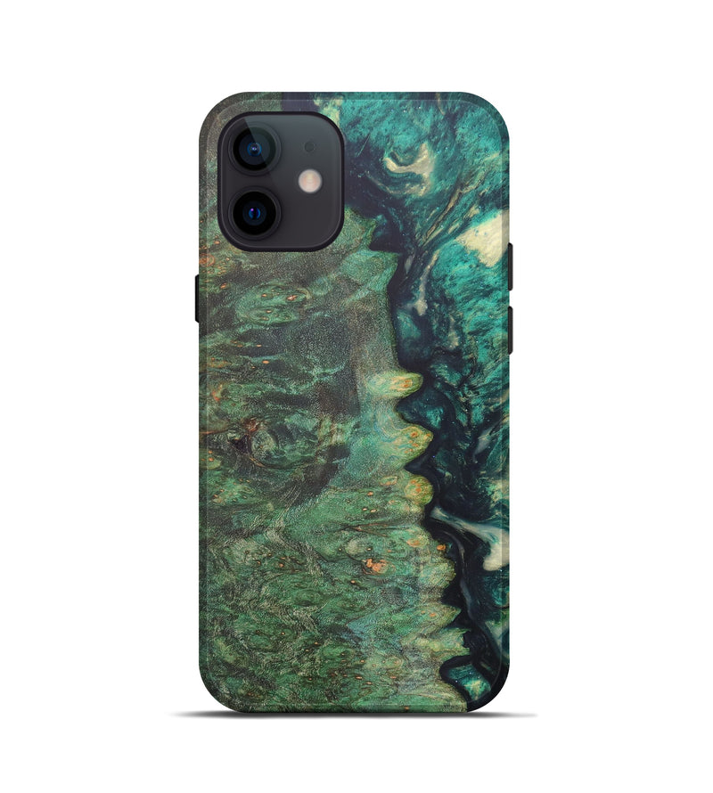 iPhone 12 mini Wood+Resin Live Edge Phone Case - Jaxen (Artist Pick, 616718)