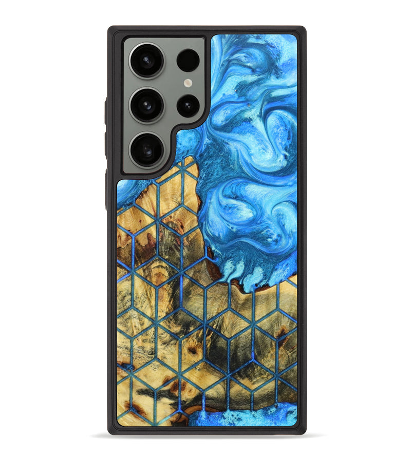 Galaxy S23 Ultra Wood+Resin Phone Case - Kelcie (Pattern, 632157)