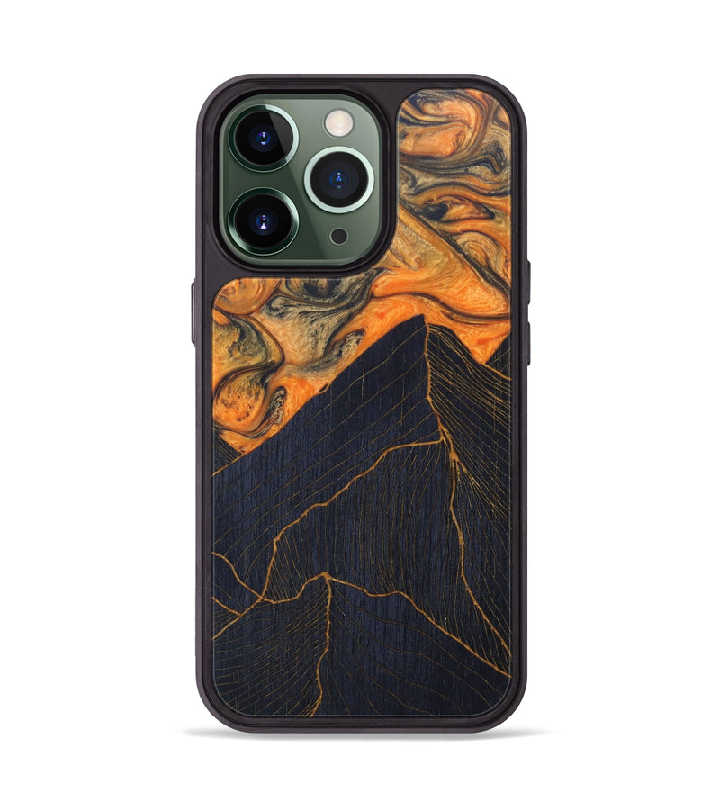 iPhone 13 Pro Wood+Resin Phone Case - Erwin (Lava, 624990)