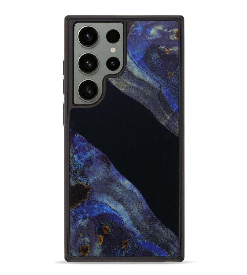 Galaxy S23 Ultra Wood+Resin Phone Case - Odell (Black & White, 623307)
