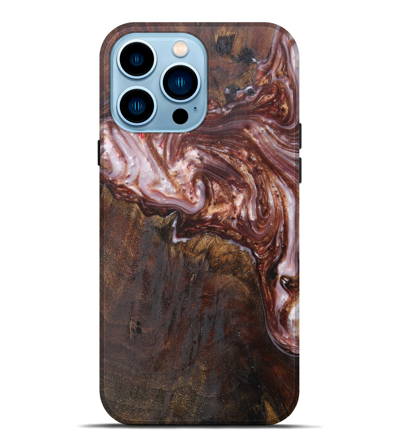 iPhone 14 Pro Max Wood+Resin Live Edge Phone Case - Cordie (Artist Pick, 607235)