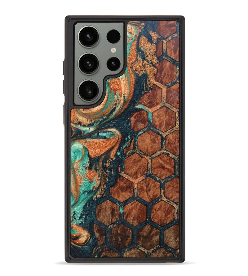Galaxy S23 Ultra Wood+Resin Phone Case - Tyesha (Pattern, 632173)
