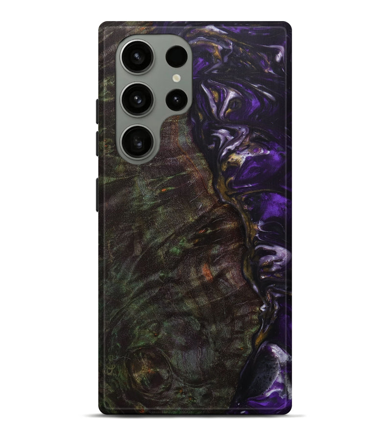 Galaxy S23 Ultra Wood+Resin Live Edge Phone Case - Abdiel (Purple, 626618)