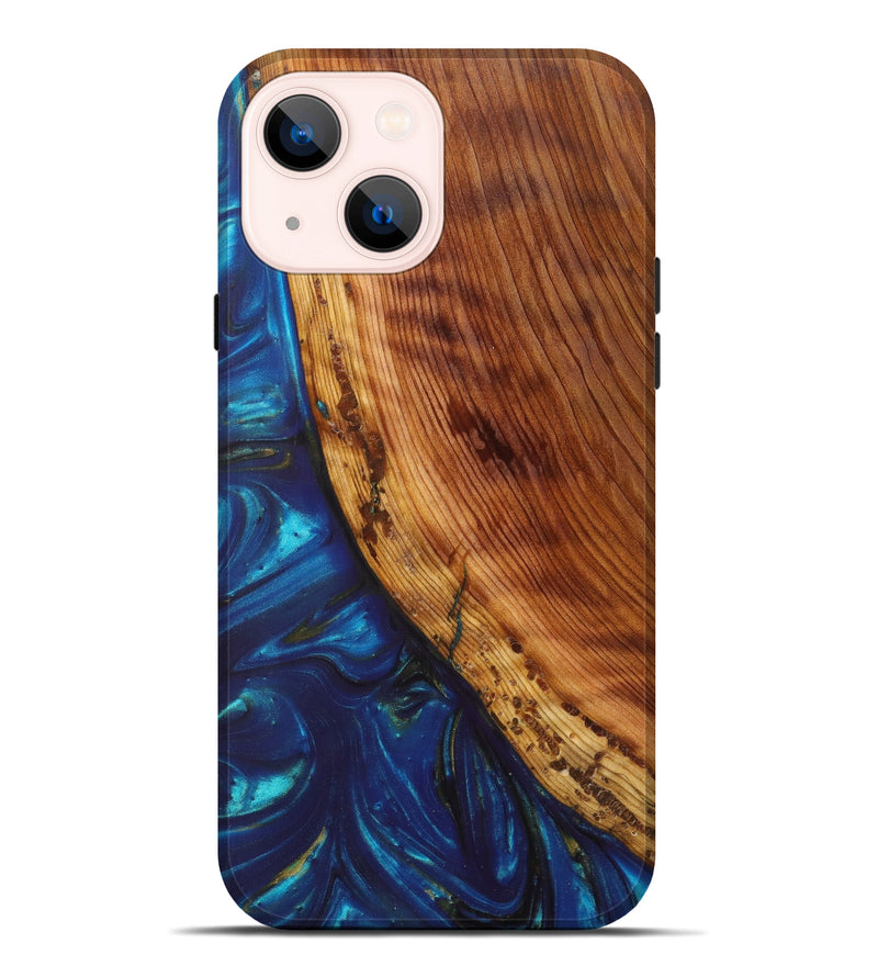 iPhone 14 Plus Wood+Resin Live Edge Phone Case - Connor (Artist Pick, 626612)