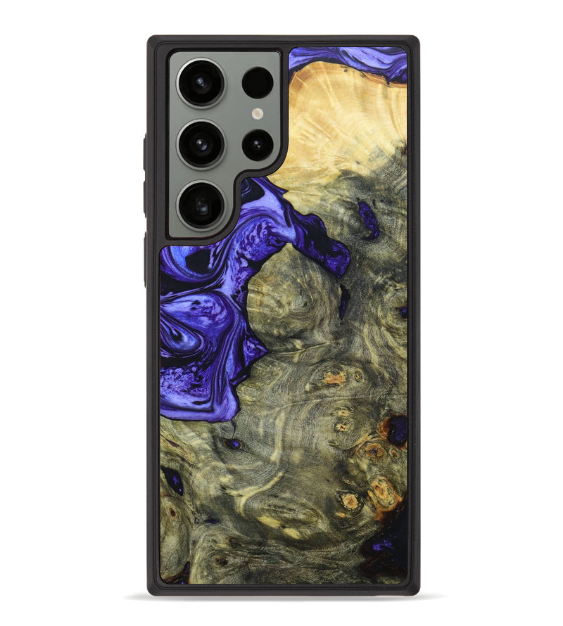Galaxy S23 Ultra Wood+Resin Phone Case - Antoine (Purple, 638029)