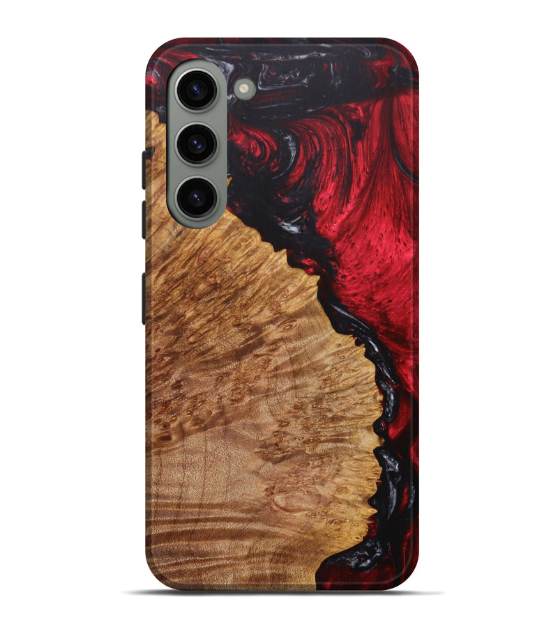 Galaxy S23 Plus Wood+Resin Live Edge Phone Case - Asia (Red, 631093)