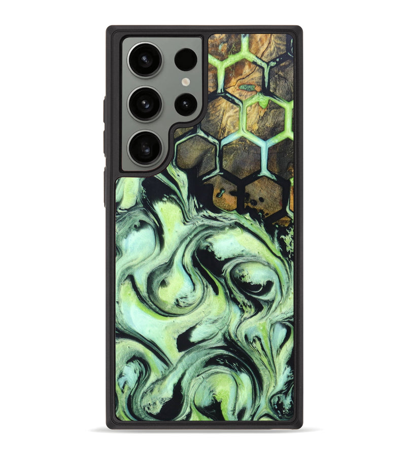 Galaxy S23 Ultra Wood+Resin Phone Case - Galen (Pattern, 623634)
