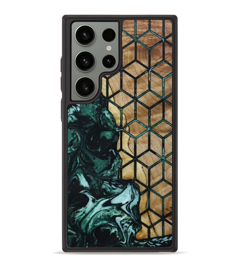 Galaxy S23 Ultra Wood+Resin Phone Case - Jan (Pattern, 647760)