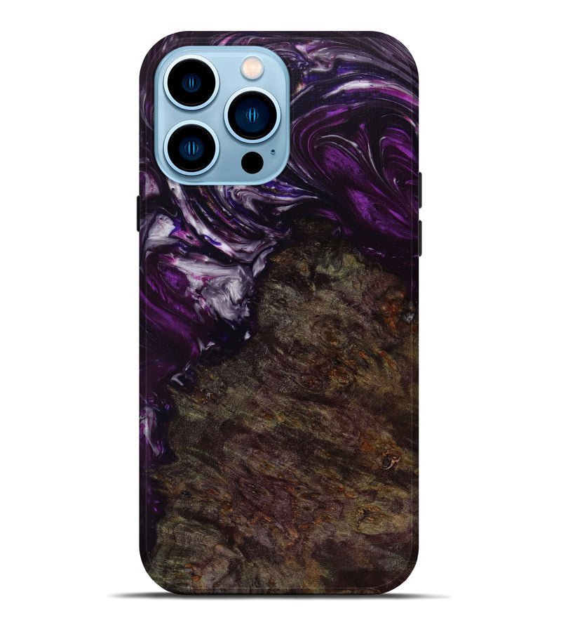 iPhone 14 Pro Max ResinArt Live Edge Phone Case - Penelope (Purple, 622939)