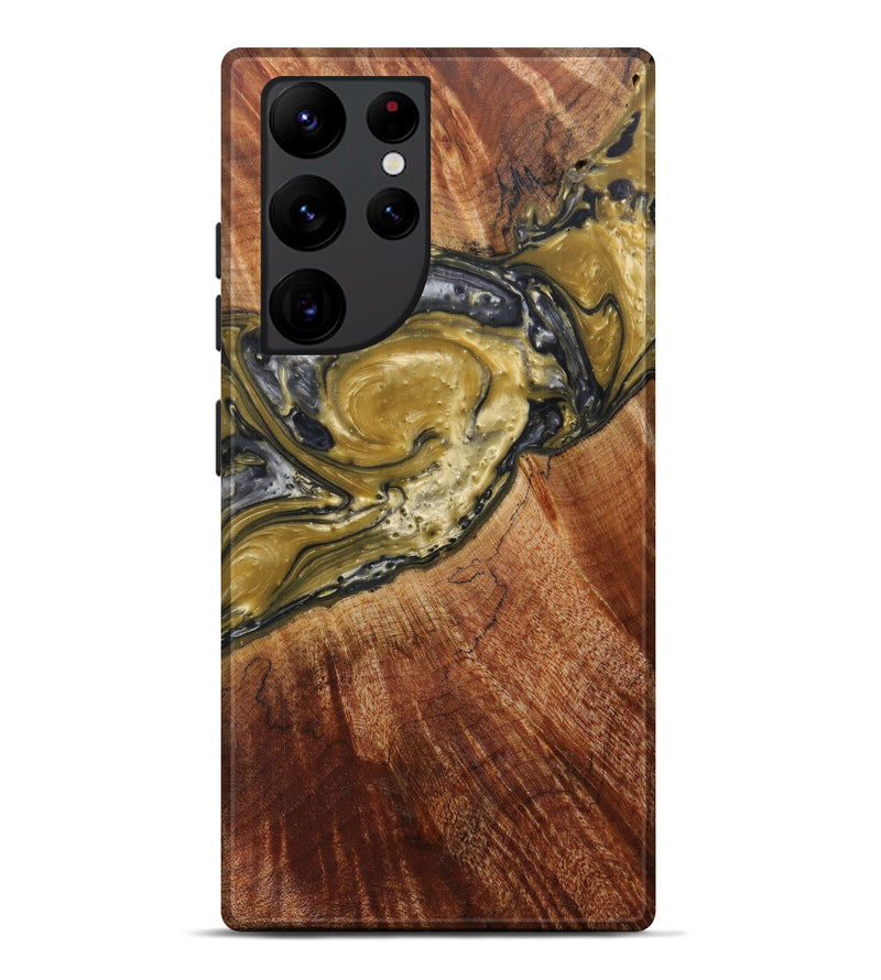 Galaxy S22 Ultra Wood+Resin Live Edge Phone Case - Tobe (Metallic, 597312)