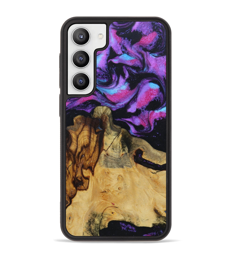 Galaxy S23 Plus Wood+Resin Phone Case - Hayes (Purple, 621716)