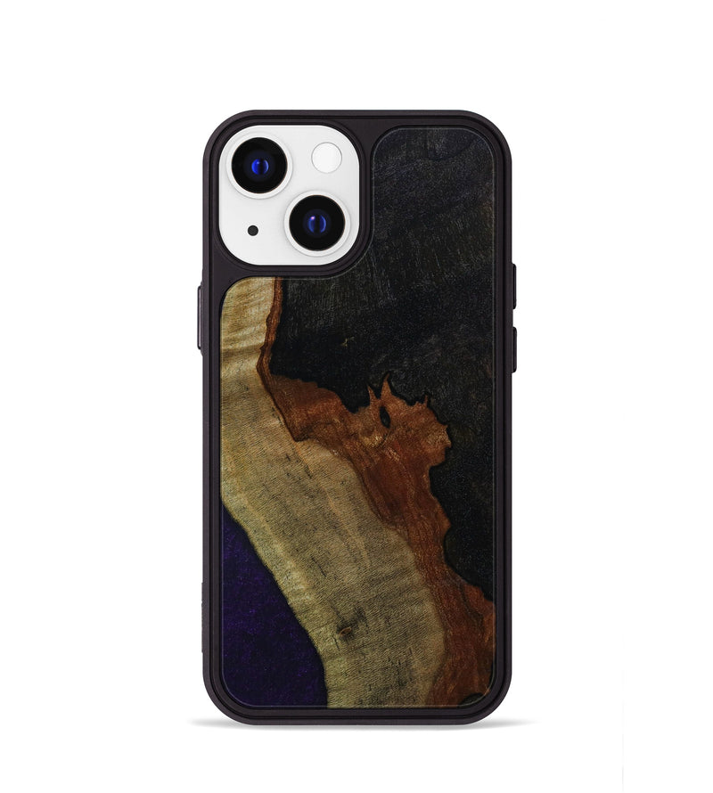 iPhone 13 mini Wood+Resin Phone Case - Damian (Wood Burl, 647602)