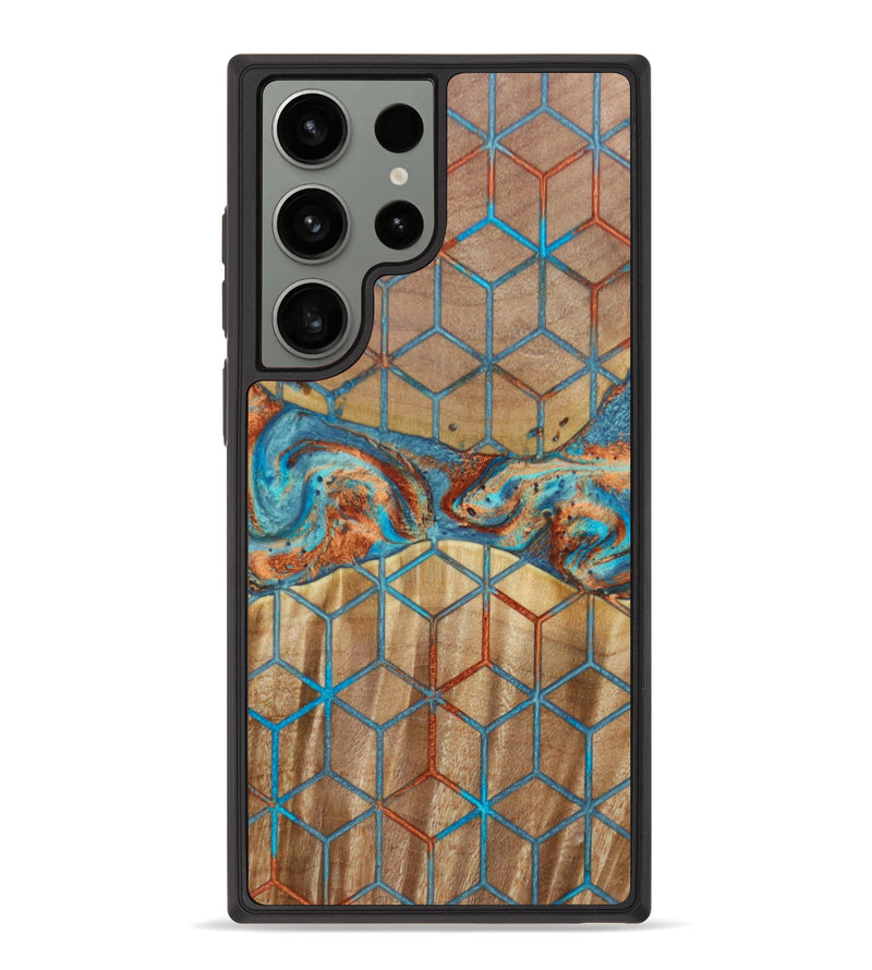 Galaxy S23 Ultra Wood+Resin Phone Case - Randell (Pattern, 621048)