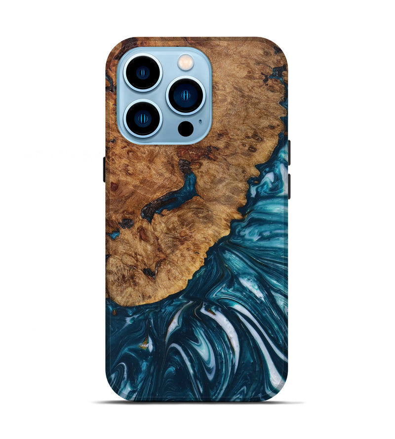 iPhone 14 Pro Wood+Resin Live Edge Phone Case - Alexandra (Artist Pick, 614944)