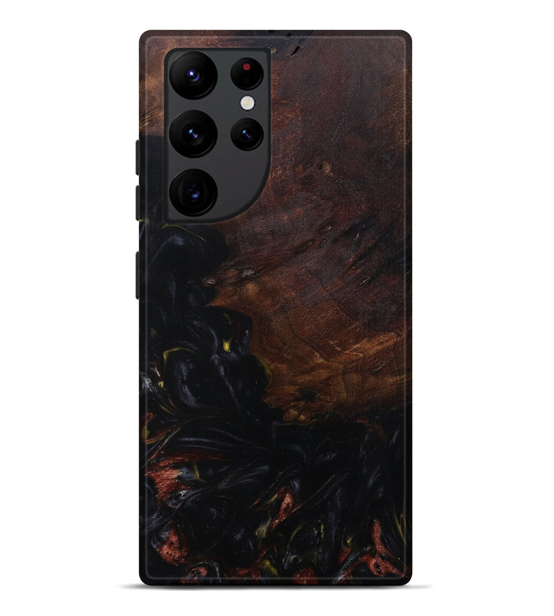 Galaxy S22 Ultra Wood+Resin Live Edge Phone Case - Rayna (Metallic, 613942)
