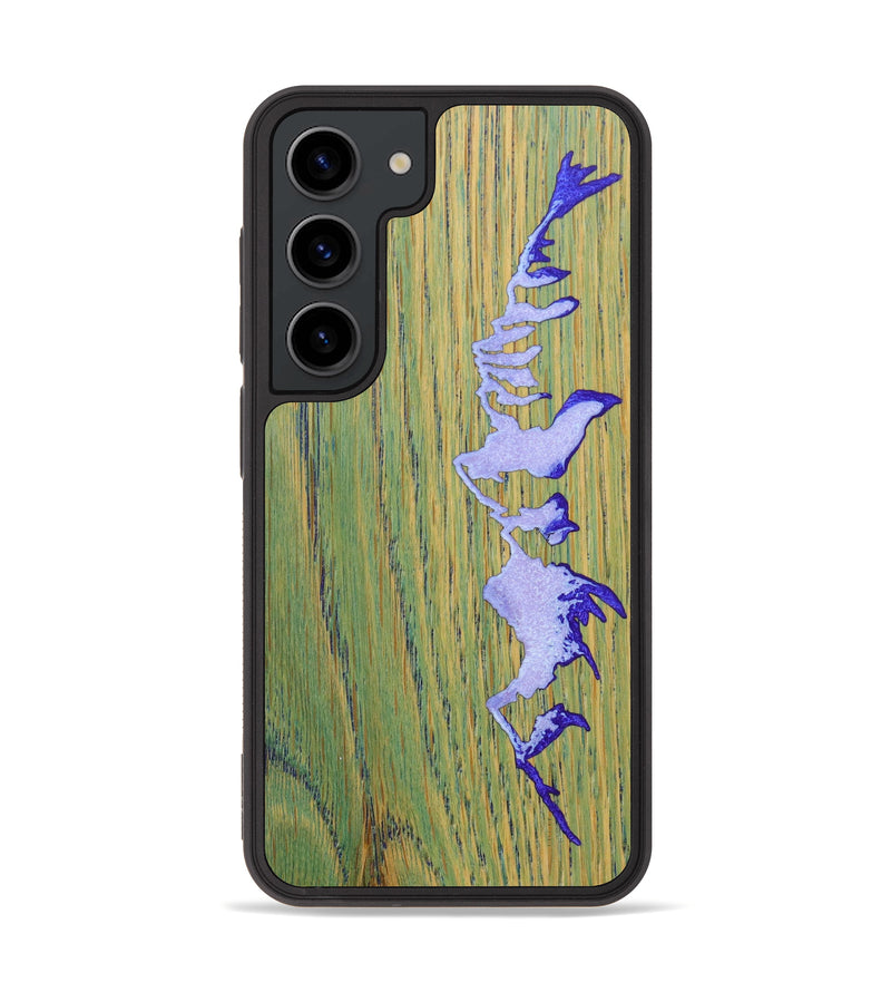 Galaxy S23 Wood+Resin Phone Case - Tori (Pattern, 637008)
