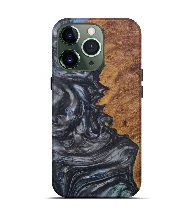 iPhone 13 Pro Wood+Resin Live Edge Phone Case - Freddy (Metallic, 577455)