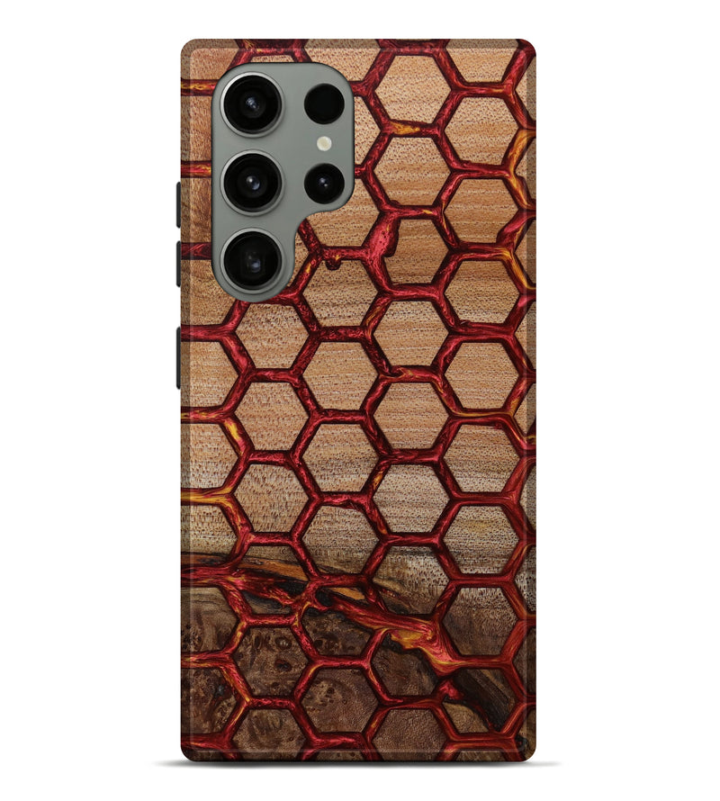 Galaxy S23 Ultra Wood+Resin Live Edge Phone Case - Darlene (Pattern, 646043)