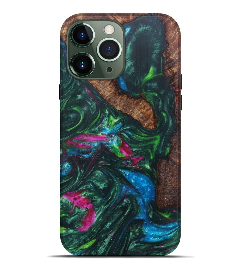 iPhone 13 Pro Max Wood+Resin Live Edge Phone Case - Cate (Artist Pick, 608630)