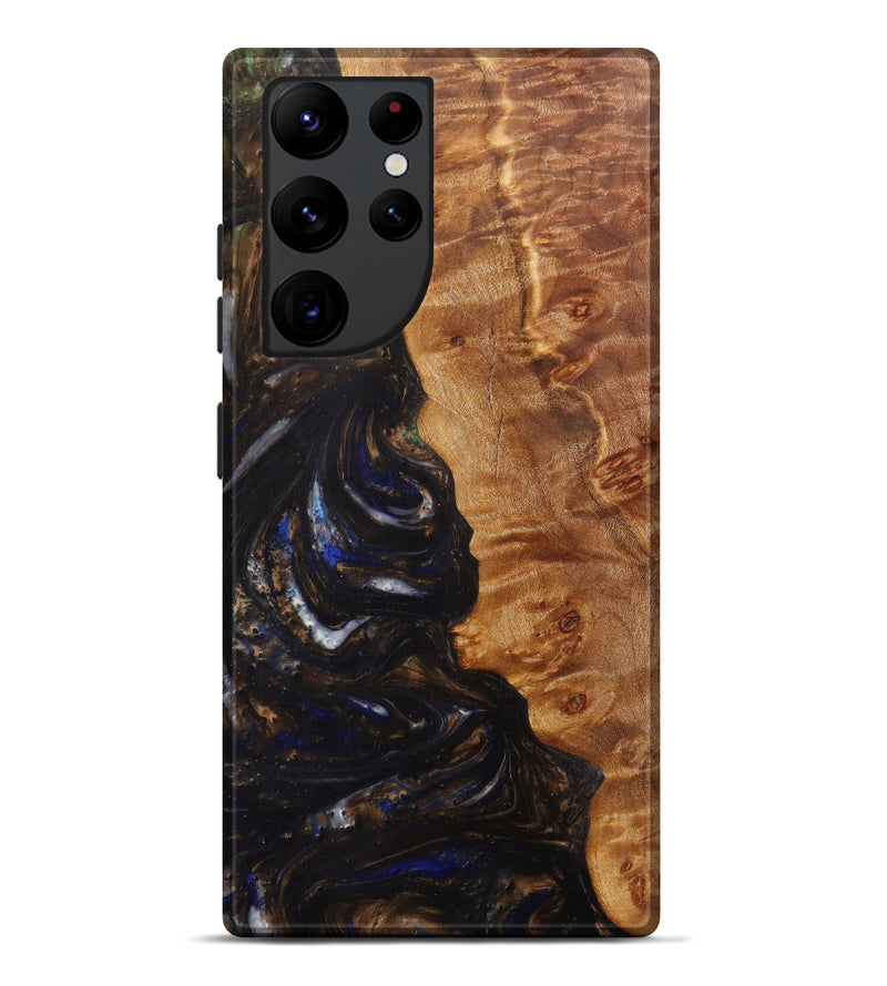 Galaxy S22 Ultra Wood+Resin Live Edge Phone Case - Baker (Metallic, 610386)