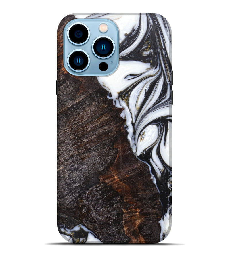 iPhone 14 Pro Max Wood+Resin Live Edge Phone Case - Sherlyn (Artist Pick, 616942)