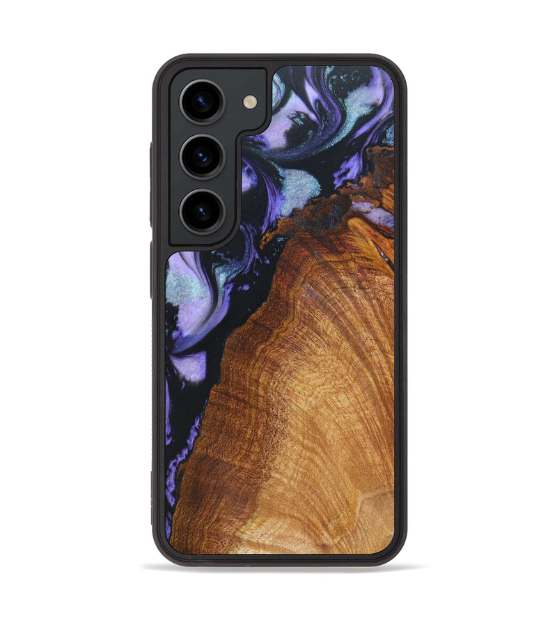 Galaxy S23 Wood+Resin Phone Case - Clyde (Purple, 630704)
